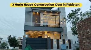 3 marla house construction cost