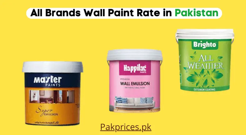 Latest paint rates in Pakistan