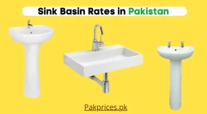 Sink basin rates in Pakistan