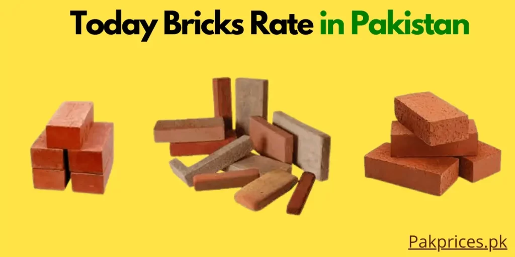 Today bricks rate in pakistan