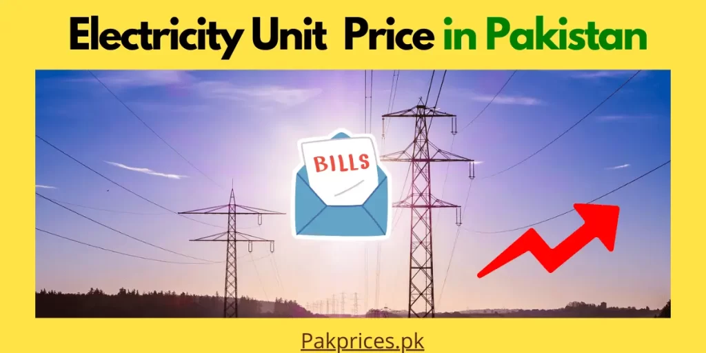 Electricity per unit price in Pakistan